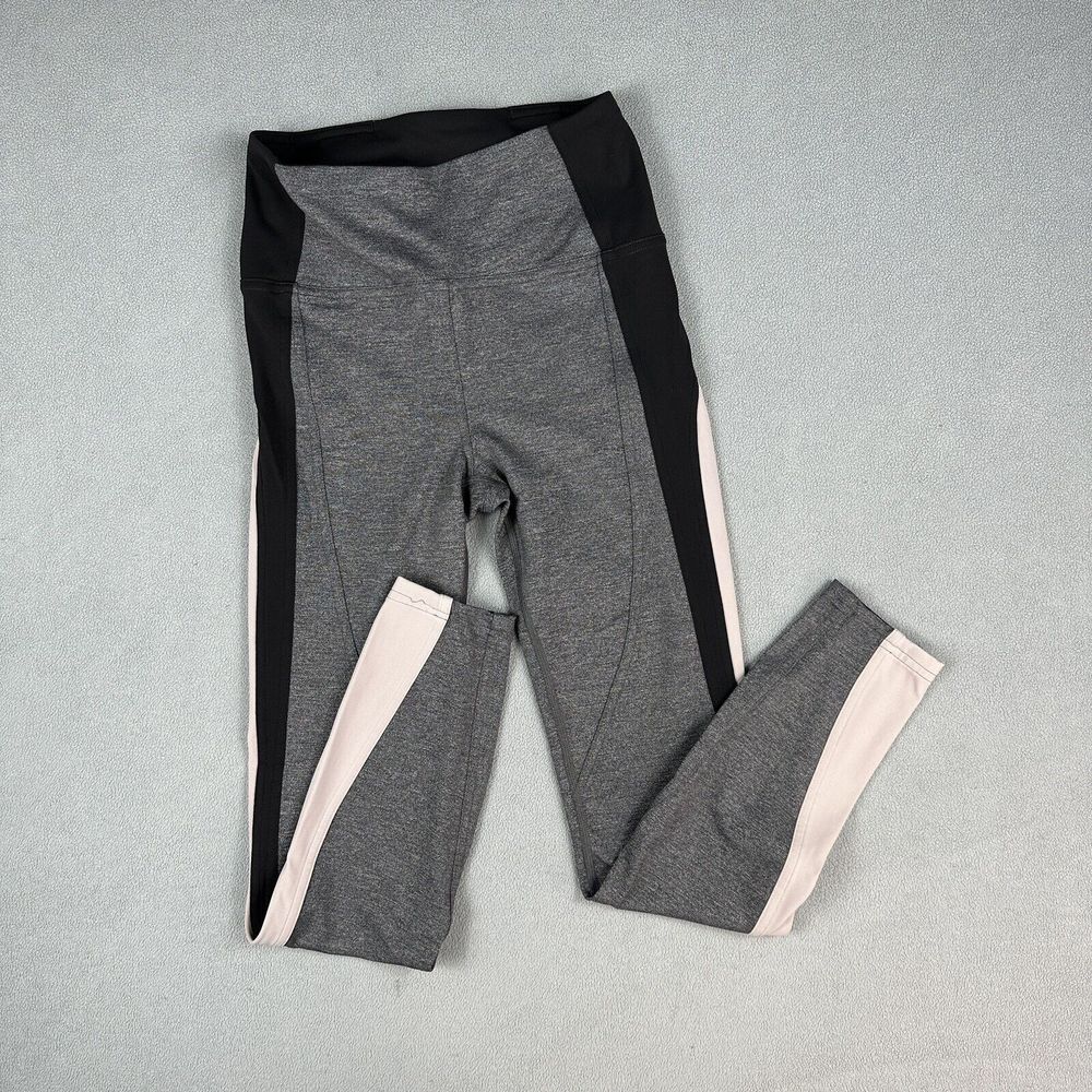 Lululemon Get Going Train Leggings Womens 4 Gray Black Pink Blush High Rise 24"